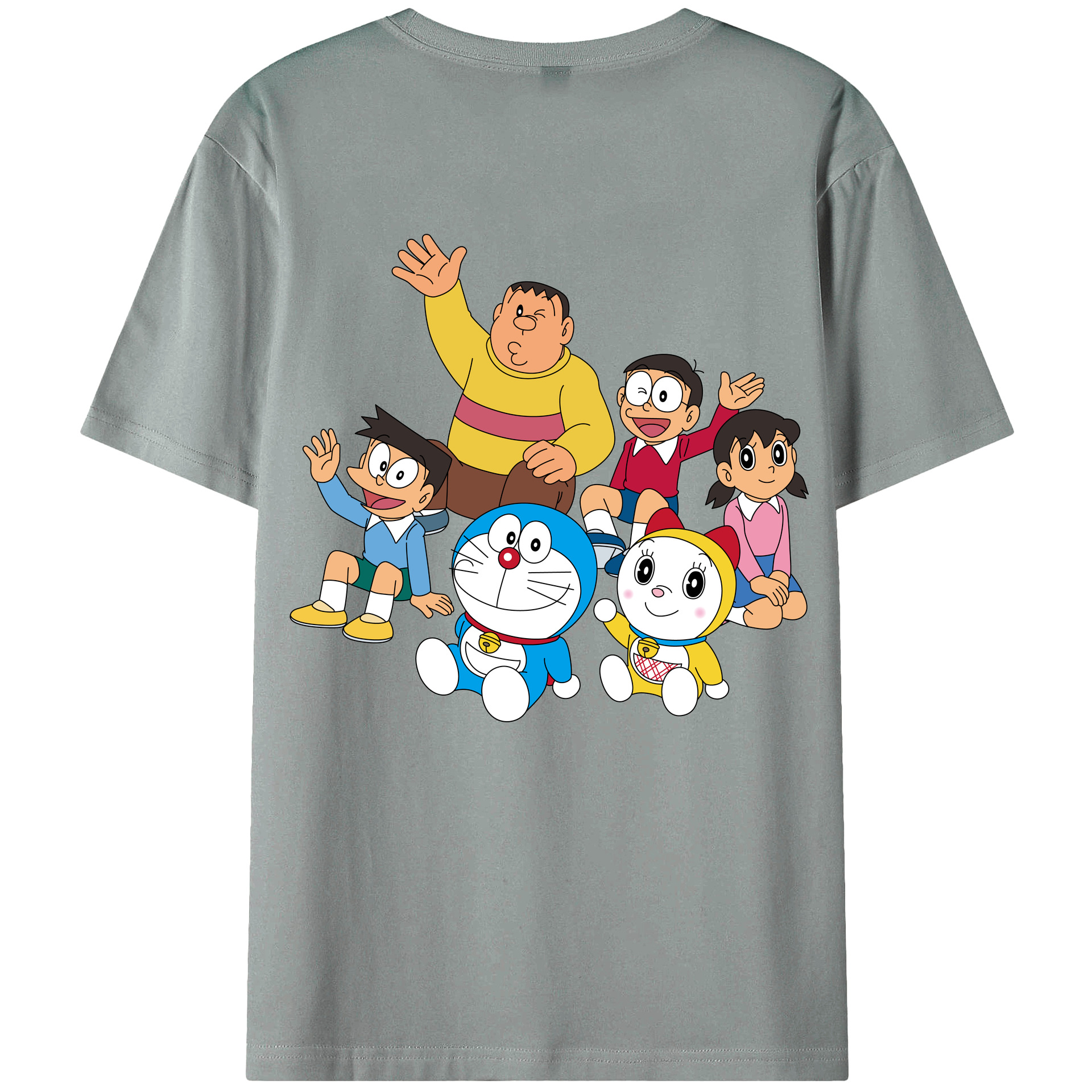 （画像用） ドラえもん 骨川 スネ夫 Doraemon Honekawa Suneo 綿100％ メンズ半袖Tシャツ（バックプリント） 通気性